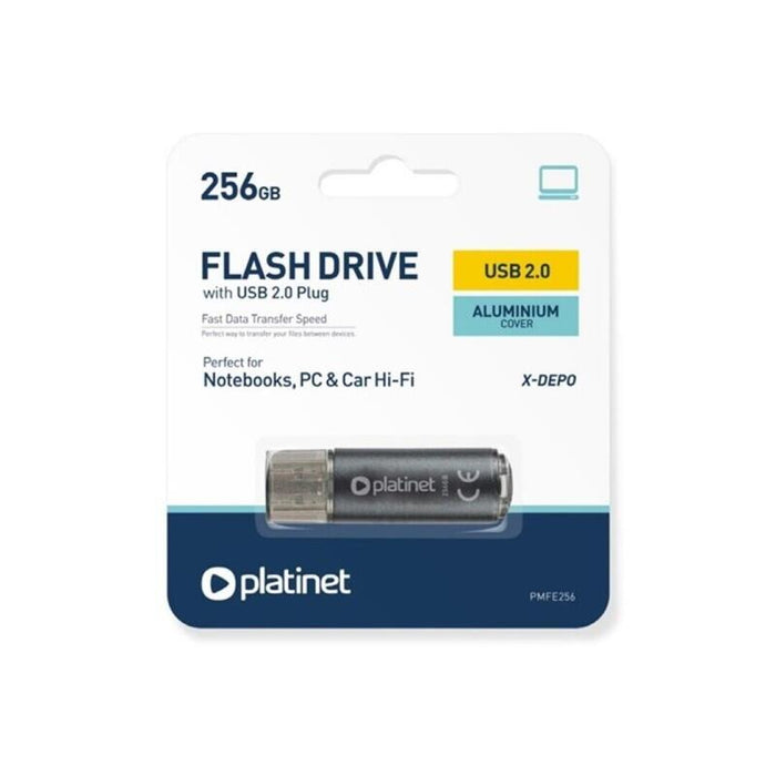 Pendrive Platinet Usb 2.0 X-Depo 256gb Negro