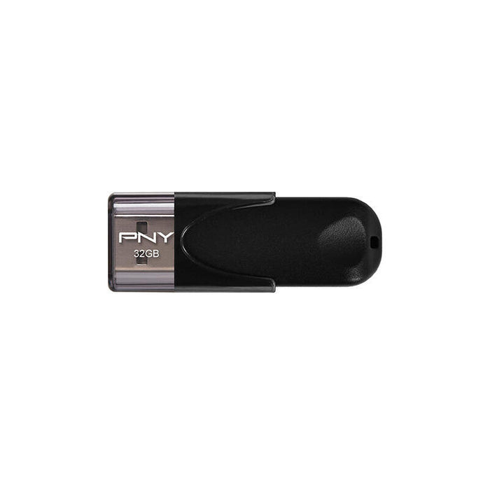 Pendrive Pny 32gb Usb 2.0 Attache 4 Black R: 25mb/S W: 8mb/S