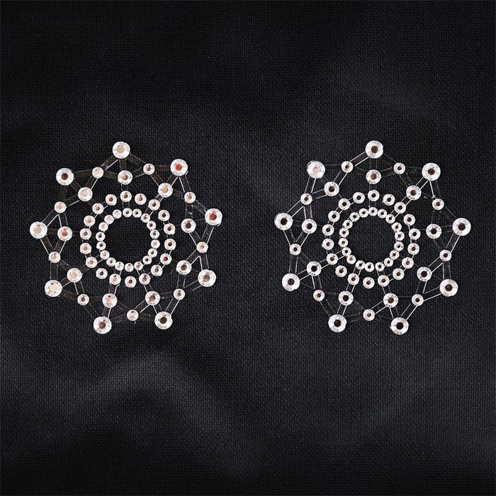 Pezoneras Copo De Nieve Blanco