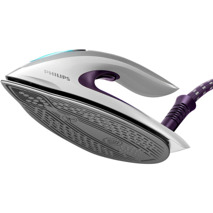 Philips Gc9660/30 Estación Plancha Al Vapor 2700 W 1,8 L Suela De T-Ionicglide Púrpura, Blanco