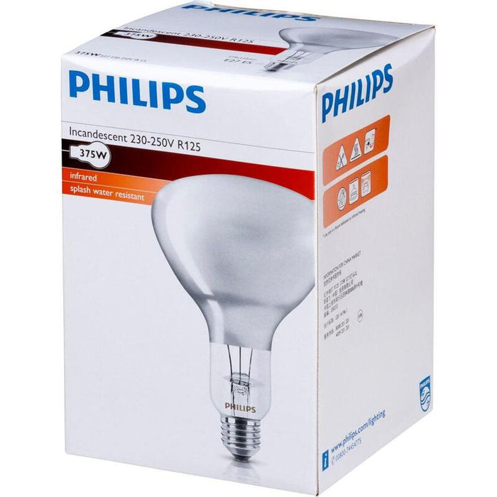 Philips Infrared Lamp Br125 Ir 375w E27 230-250v Cl