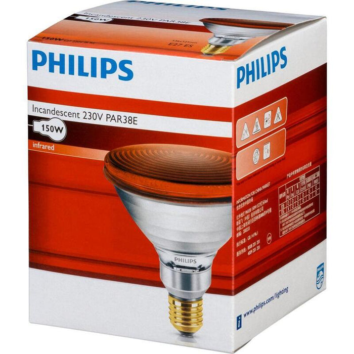 Philips Infrared Lamp Par38 Ir 150w E27 230v Red