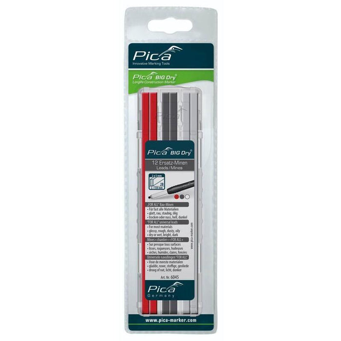 Pica Big Dry Refills For All Red/Graphite/White - Sb