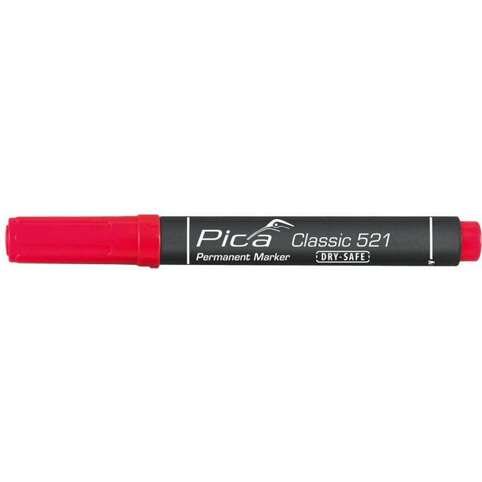 Pica Permanentmarker 2-6mm, Wedge Tip, Red