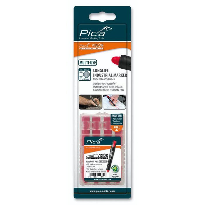 Pica Visor Permanent Replacement Refills Red / Sb