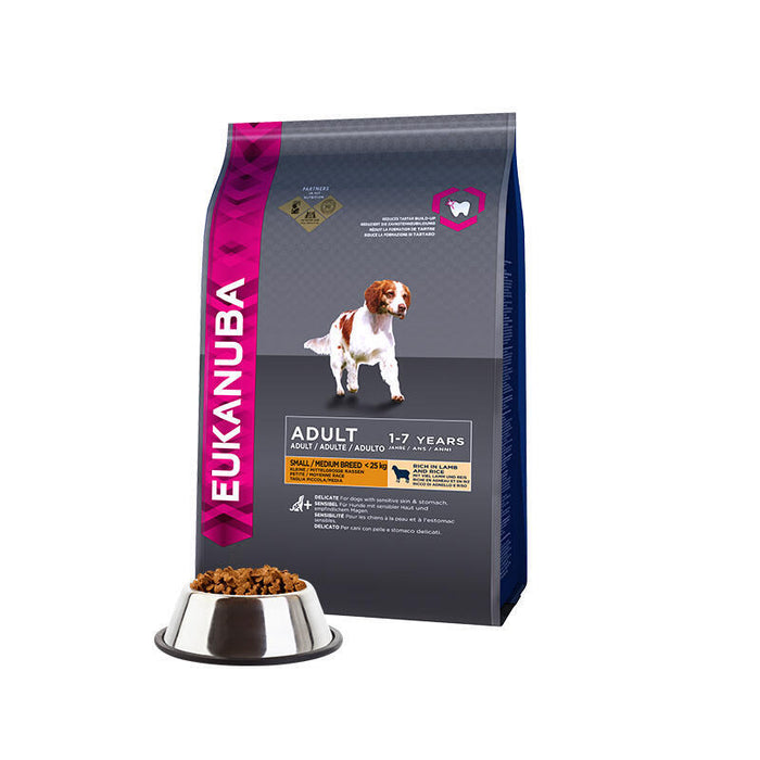 Pienso Eukanuba Adult Small And Medium Breeds Lamb & Rice (12 Kg )