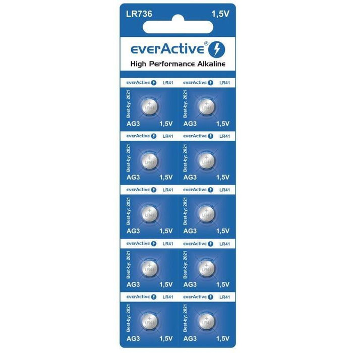 Pilas Alcalinas Everactive G3 Lr736 Lr41 10 Piezas