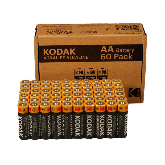 Pilas Alcalinas Kodak Xtralife Aa Lr6 Pack 60 Pilas