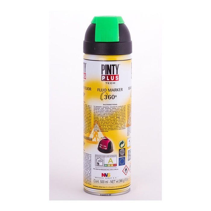 Pintura En Spray Pintyplus Tech 650cc Marcador 360° Verde T136