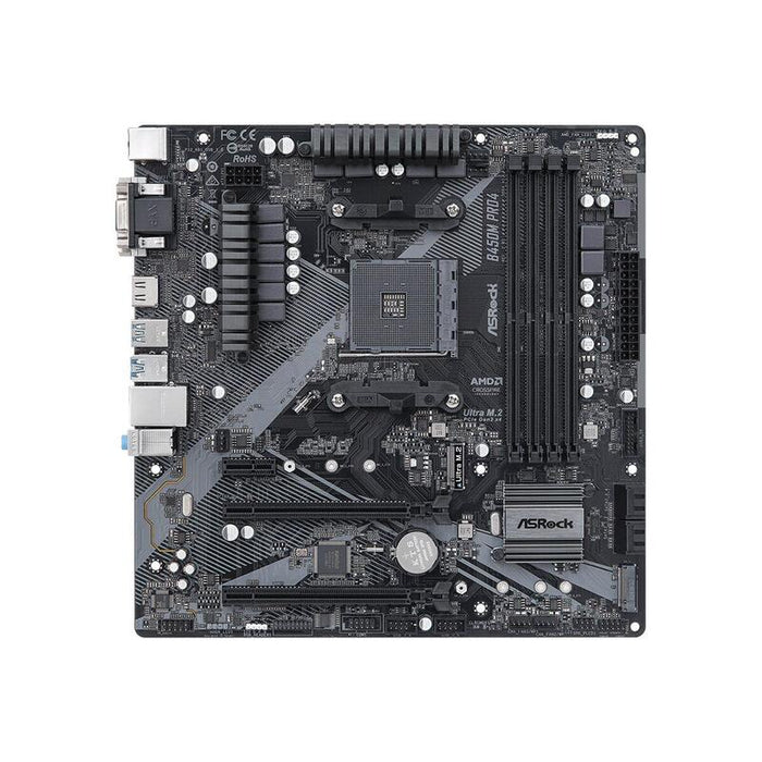 Placa Base Asrock B450m Pro4 R2.0 Am4 4xddr4 4xsata 1xm.2 Matx