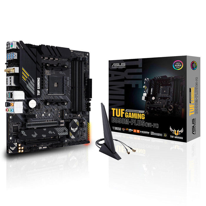 Placa Base Asus Tuf Gaming B550m-Plus Wifi Ii Am4 4ddr4 Dual M.2 Dp Hdmi Wifi Aura Mb