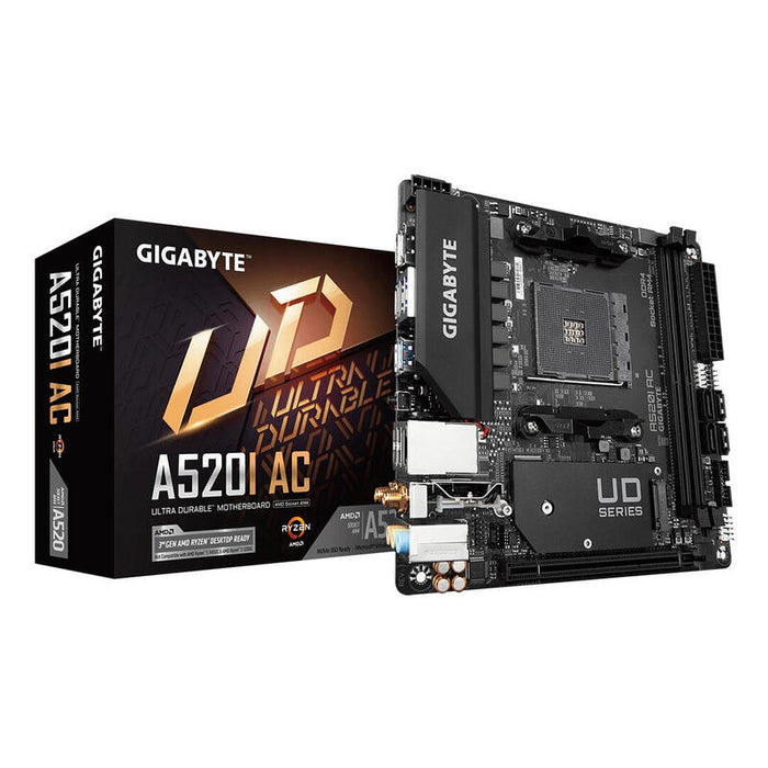 Placa Base Gigabyte A520i Ac Socket Am4 Amd A520 Ddr4 Micro Itx