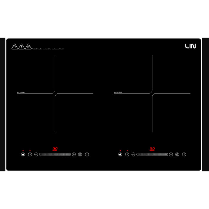 Placa De Inducción Lin Li2h-180 Cable Con Enchufe 1,2m 3200 W