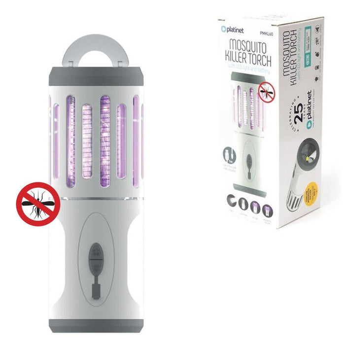 Platinet Antorcha Antimosquitos Con Luz Led Bateria 1800mah Pmkl60