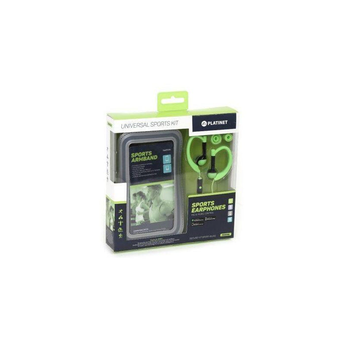 Platinet Auriculares Sport Bluetooth + Brazalete Verde