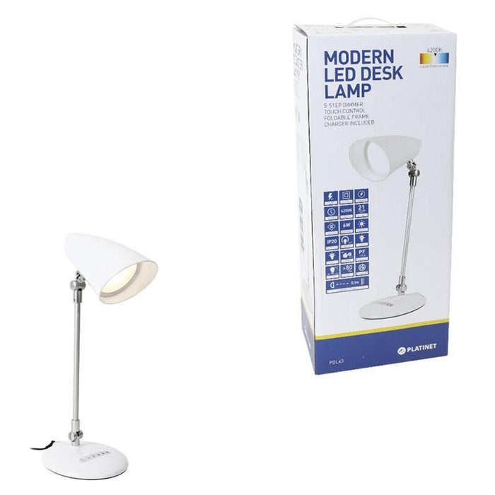 Platinet Lámpara De Mesa 6w 1000 Lux Tradicional