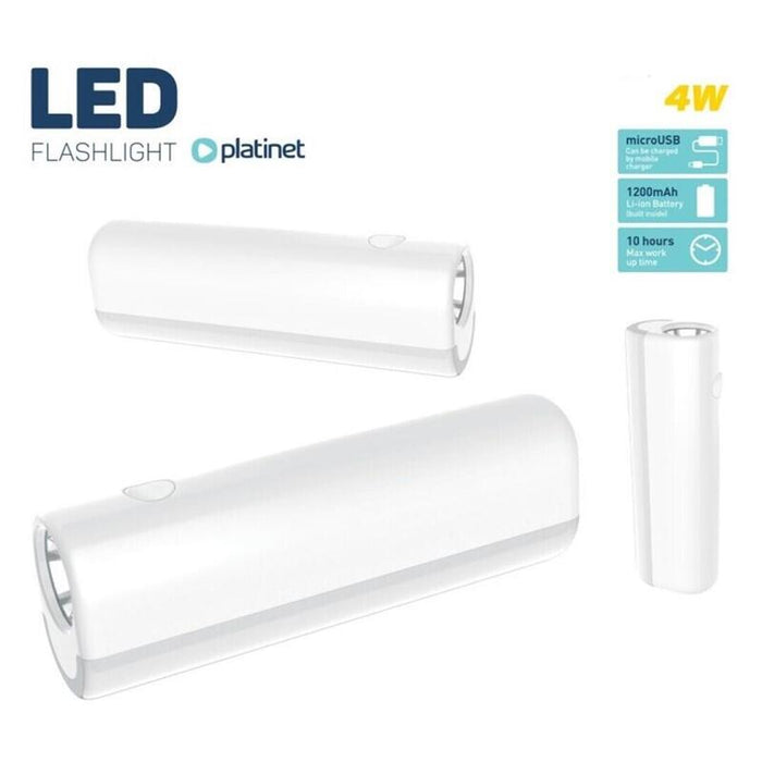 Platinet Linterna Led 4w 1200mah