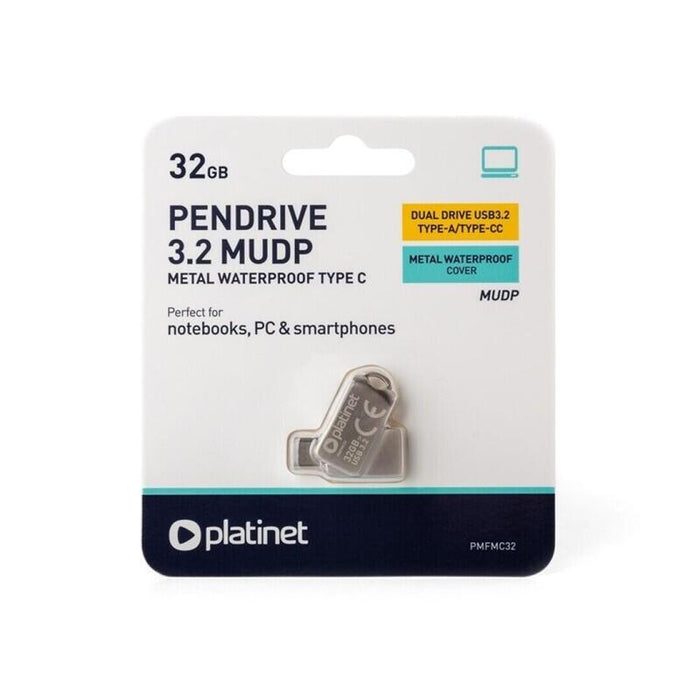 Platinet Pendrive Usb 3.2 Mudp Metal 32gb Type-C
