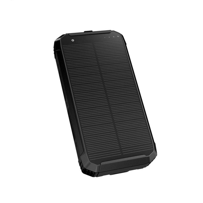Platinet Powerbank Camping 10000mah Polymero Cargador Solar Inalmbrico 15w Negro