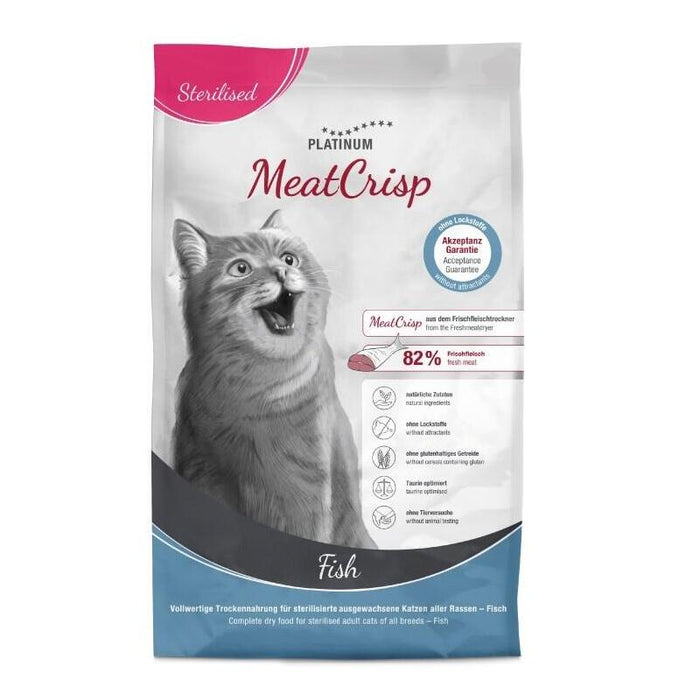 Platinum Meatcrisp Sterilised Fish - Comida Seca Para Gatos - 3kg