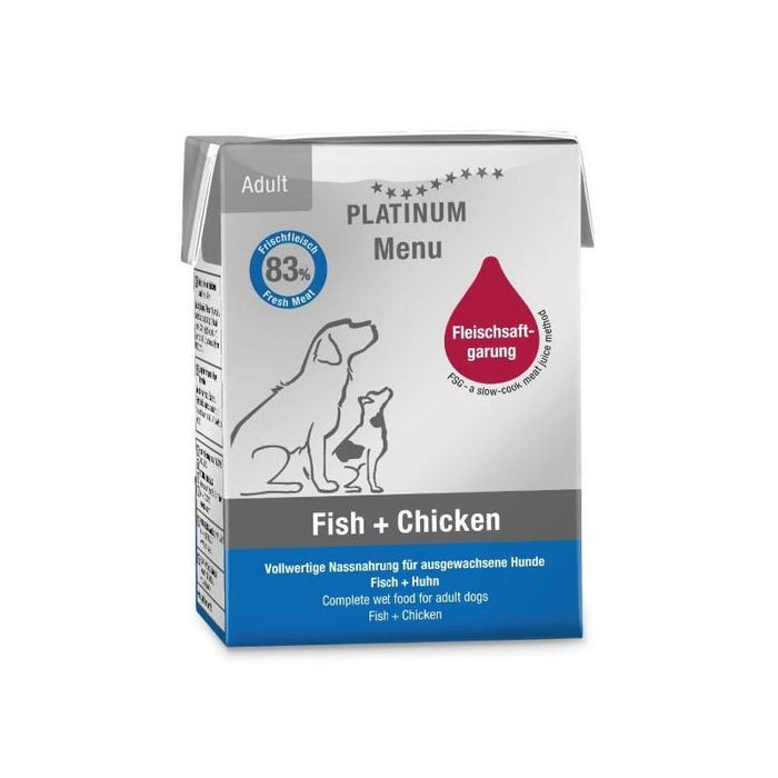Platinum Menu Adult Fish+Chicken - Comida Húmeda Para Perros - 185g