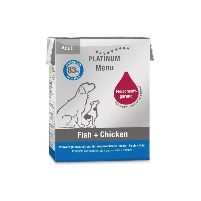 Platinum Menu Adult Fish+Chicken - Comida Húmeda Para Perros - 375g