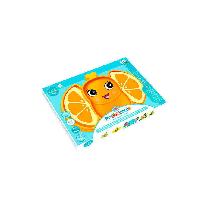 Plato Silicona Antideslizante Orangiefly Frootimals