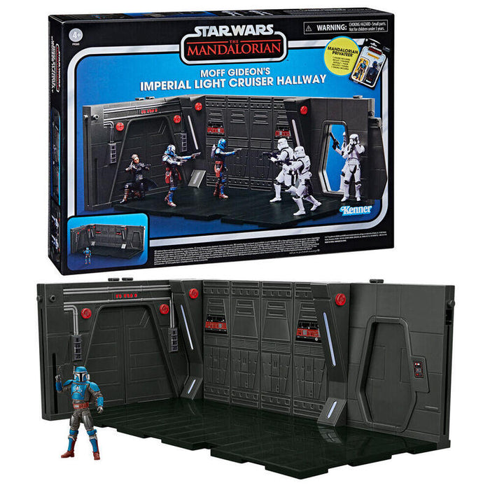 Playset Moff Gideons Imperial Light Cruiser Hallway + Figura Mandalorian Privateer Star Wars 9,5cm