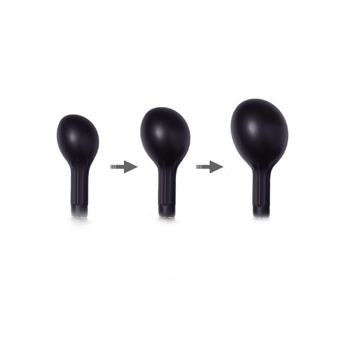 Plug Anal Inflable Con Bomba Negro