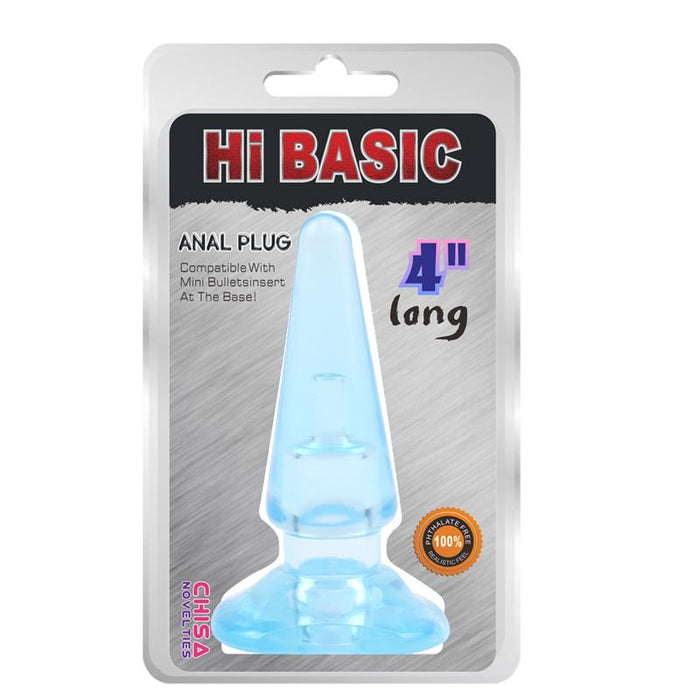 Plug Anal Sassy Azul 10,4 X 3,2cm