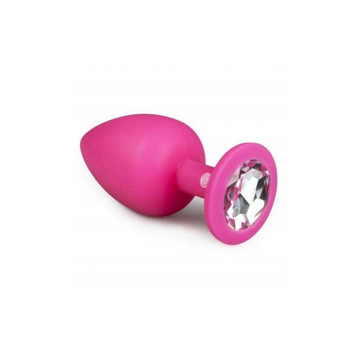 Plug Con Diamante Grande - Rosa