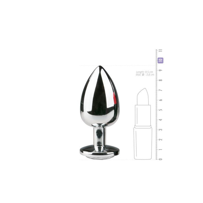 Plug De Aluminio No. 6 - Plata/ Transparente