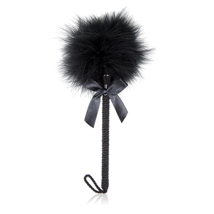 Plumas Estimuladoras Con Lazo 25 Cm Negro
