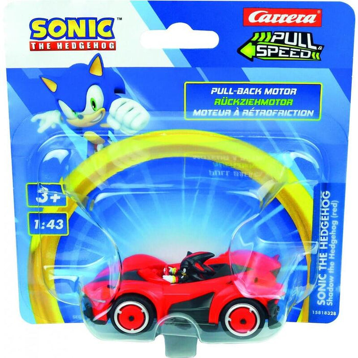 Pojazd Pull & Speed (Pull-Back) Sonic - Team Sonic Racing Shadow Red