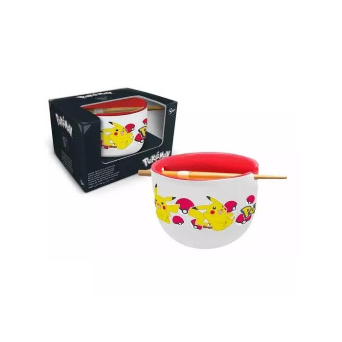 Pokemon - Pikachu - Tazón De Ramen Con Palillos - 450 Ml