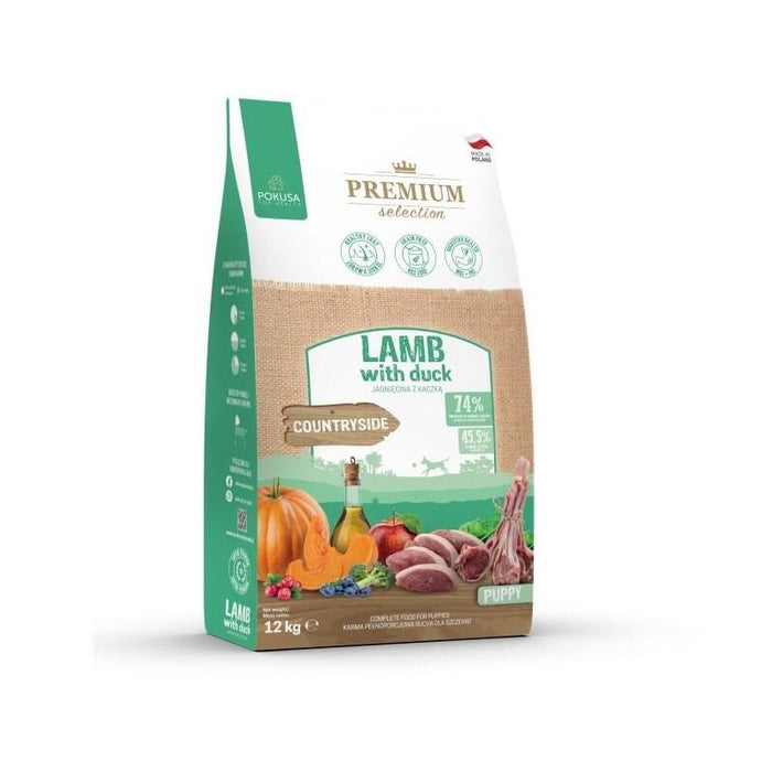 Pokusa Premium Selection Puppy Lamb With Duck - Alimento Seco Para Perros - 12kg