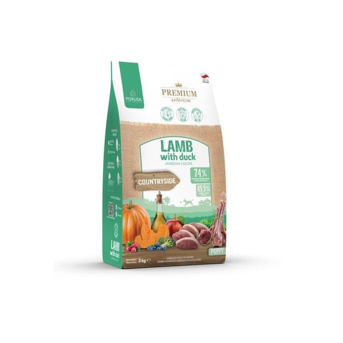 Pokusa Premium Selection Puppy Lamb With Duck - Alimento Seco Para Perros - 3kg