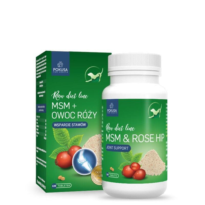 Pokusa Raw Diet Line Msm + Rose Hip 120tab