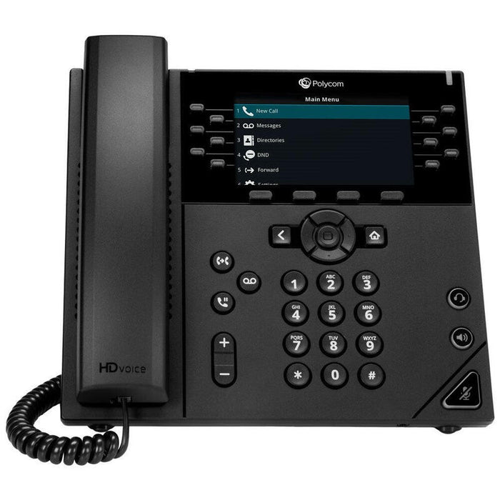 Polycom Vvx 450 12-Lineas, Telefono De Escritorio, Ethernet 10/100/1000, Pantalla Lcd,