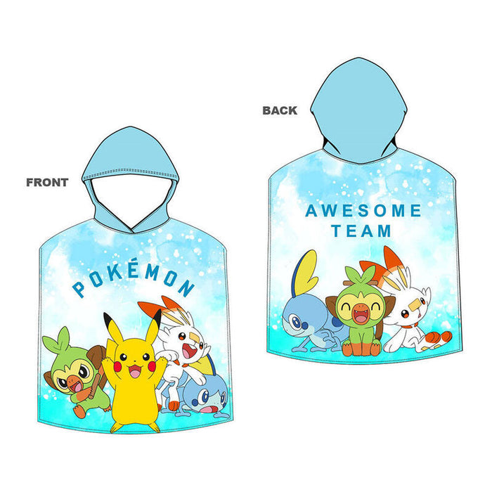 Poncho Playa Micro 55 X 11cm Infantil Pokemon