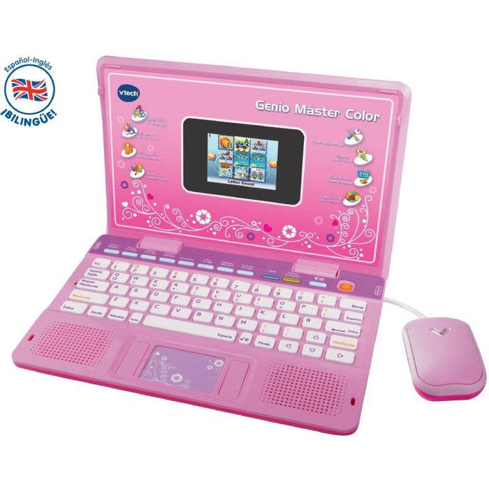 Portatil Infantil Vtech Genio Máster Color Bilingüe Rosa