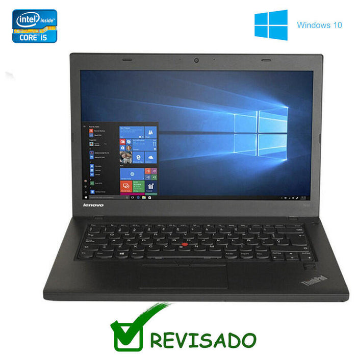 Portatil Reacondicionado Lenovo Thinkpad T460 14" I7-6600u 8gb 256ssd W11p Instalado Grado B Estético 1 Año De Garantia Teclado Español