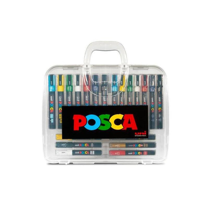 Posca Marcadores De Pintura No Permanente Punta Cónica Maletín 20 C/Surtidos