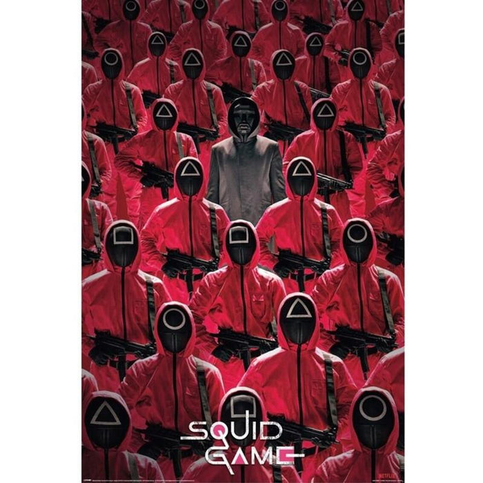 Poster El Juego Del Calamar Miembros De La Organizacion & Jefe