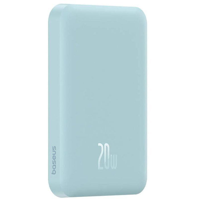 Power Bank Mini 5000mah Baseus Compatible Con Magsafe Azul  Carga Rápida 20w Y Cable Tipo C Inlcuido