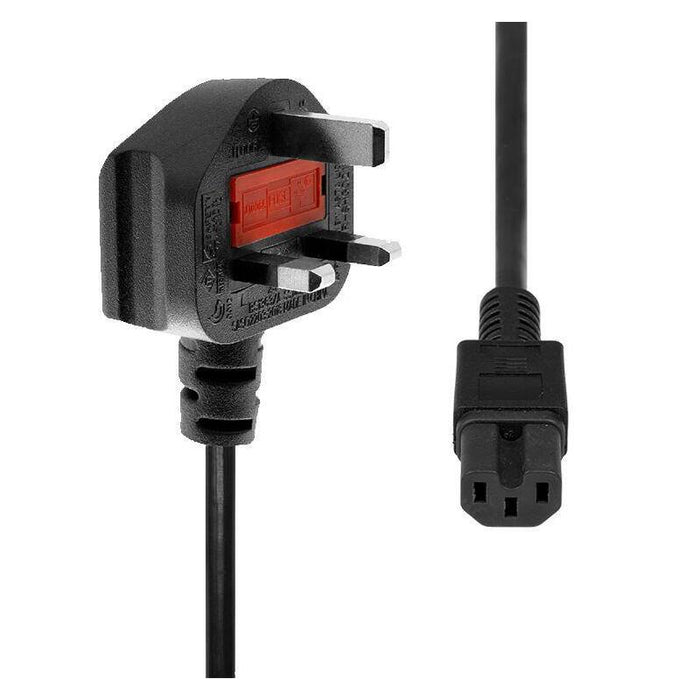 Power Cord Uk To C15 1m Black - Warranty: 360m