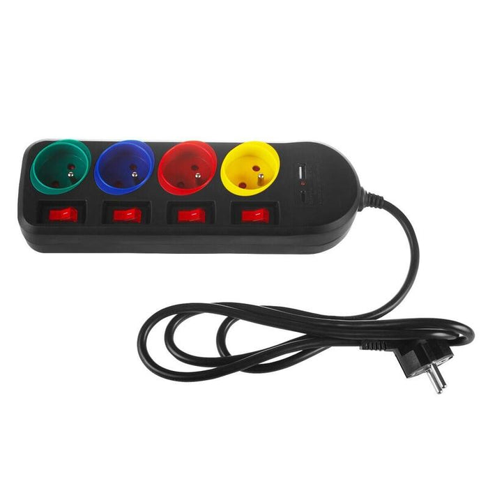Power Strip 4 Sockets 1,5m 1,5m Mce508 B