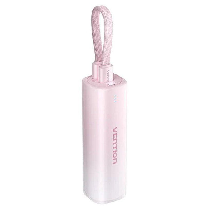 Powerbank 5000mah Vention Fhwr0 20w Wireless Rosa