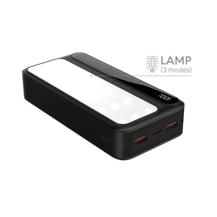 Powerbank P20 Lcdpd Lamp 20 000mah, Zintegrowana Lampa Led Z Funkcja Latarki