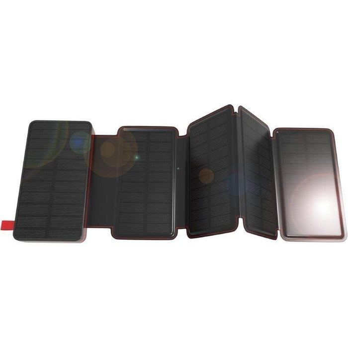 Powerbank Solar 10000mah Wonder Wx10s 10w Negra Y Roja